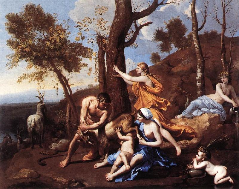 POUSSIN, Nicolas The Nurture of Jupiter sh oil painting image